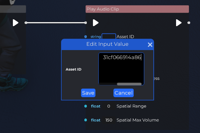 NPC paste asset ID